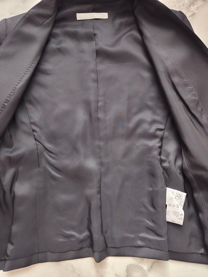 セオリーリュクス EXECUTIVE DONNA ノーカラージャケット 38