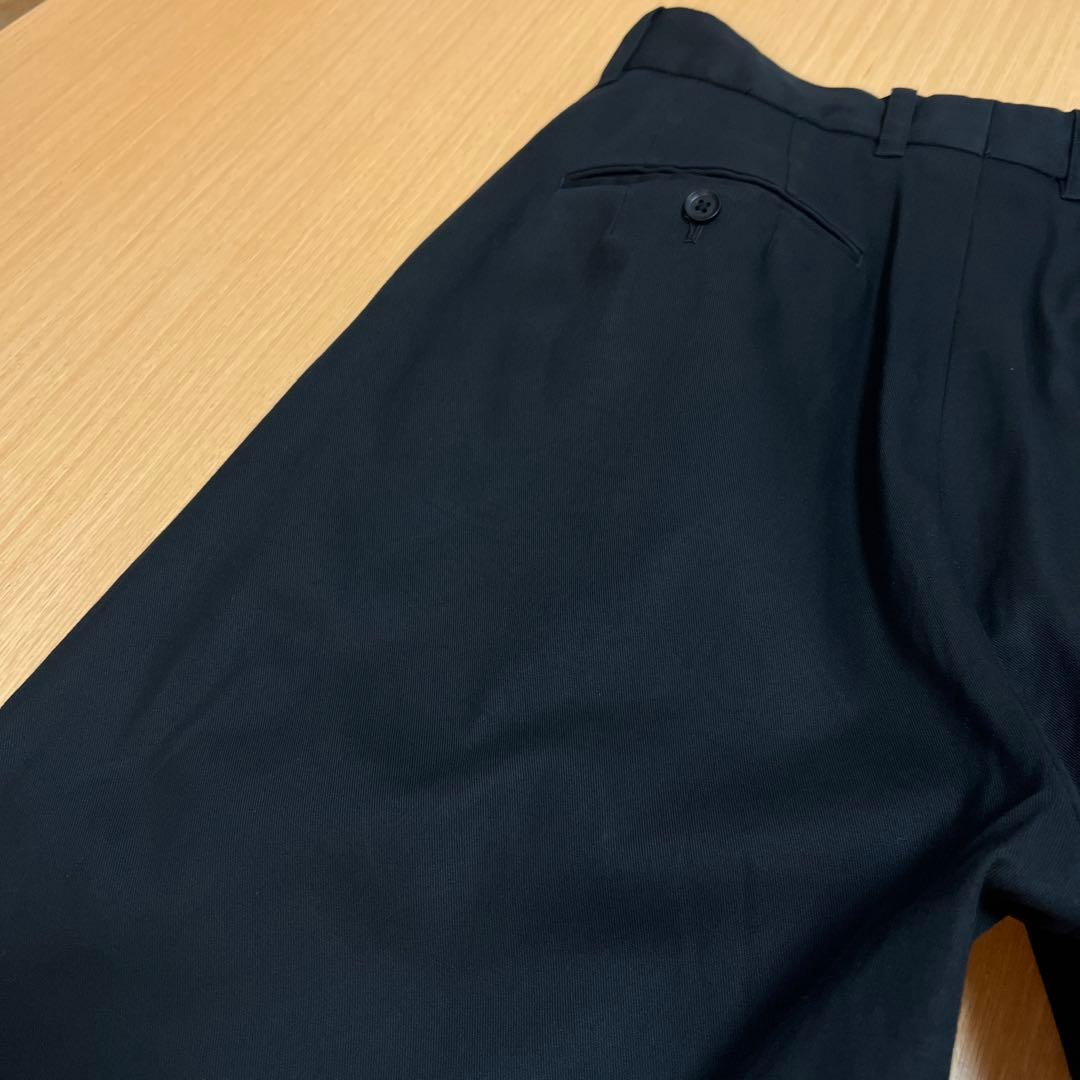 パンツ stein Wide Straight Trousers BLACK