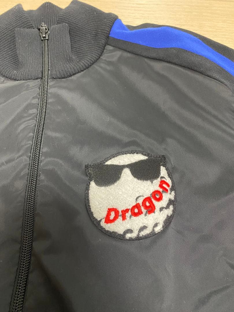 ⛳️美品 メンズL ダンスウィズドラゴン フルジップブルゾン黒