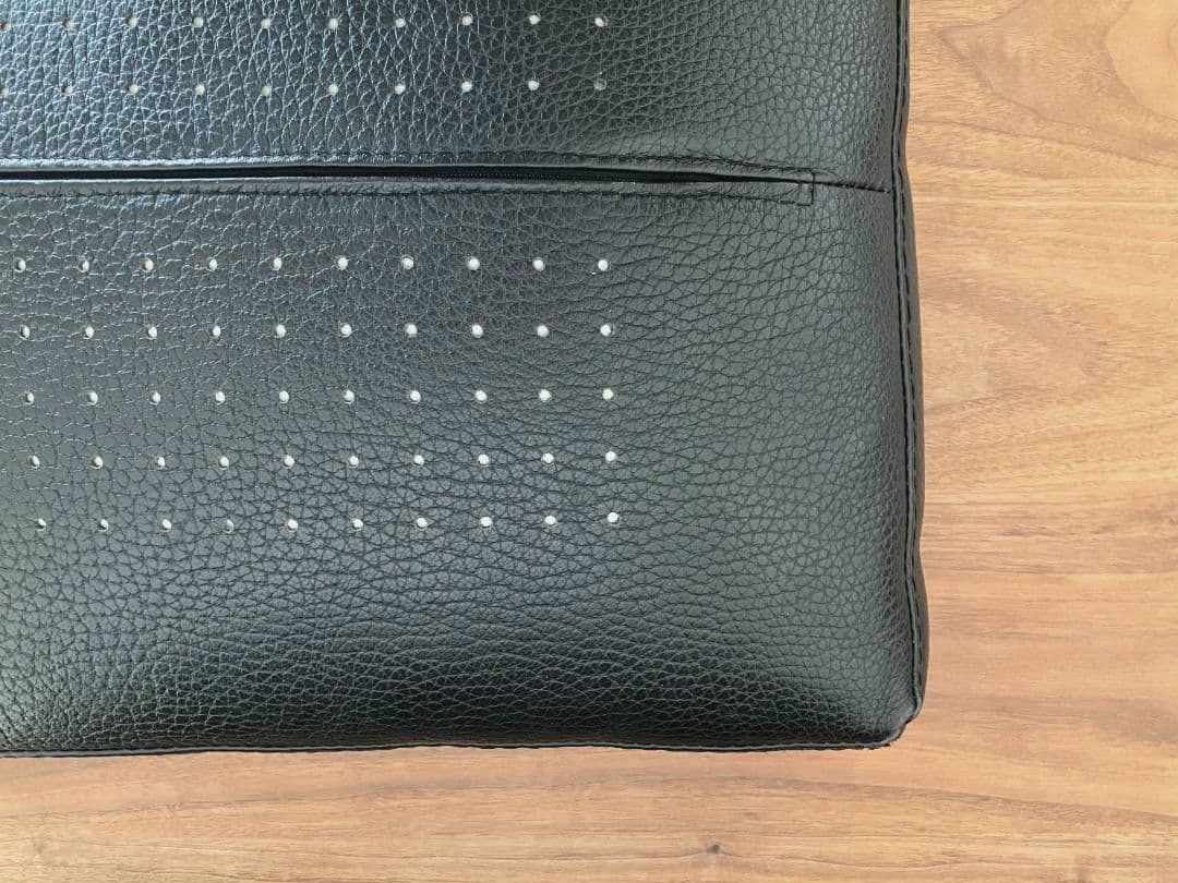 レザークッション 本革 2個セット 大塚家具 IDC 黒