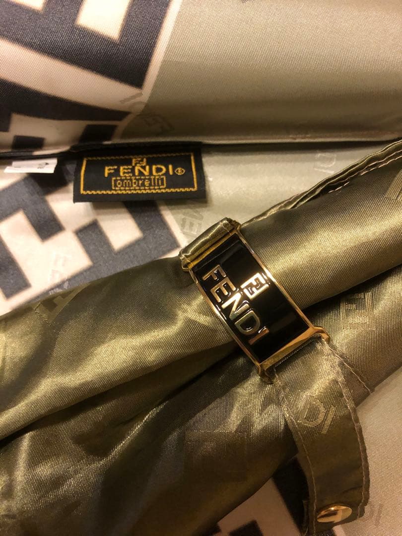 FENDY折り畳み傘　ズッカ柄　ケース付き