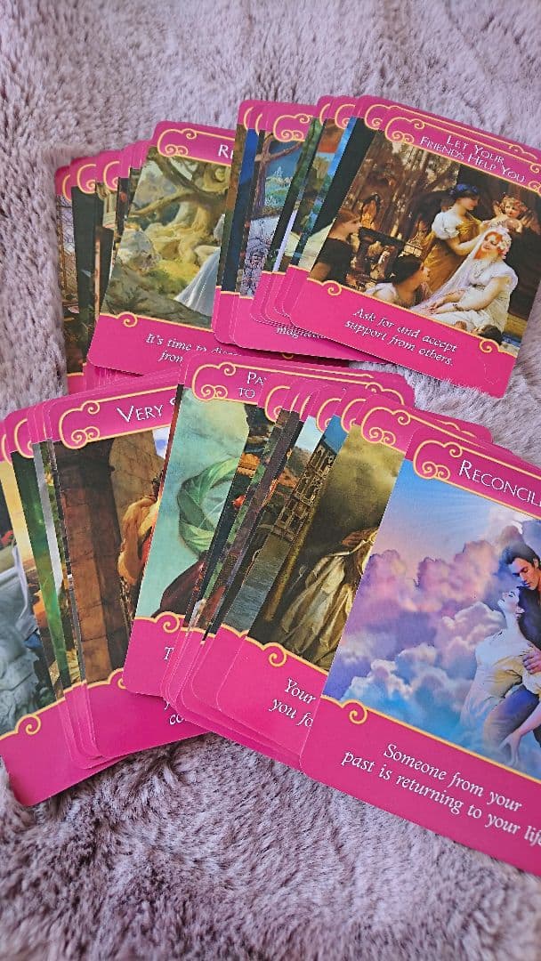 値下げ【極美品】ロマンスエンジェルオラクルカード 日本語版 正規品 ポーチ付き