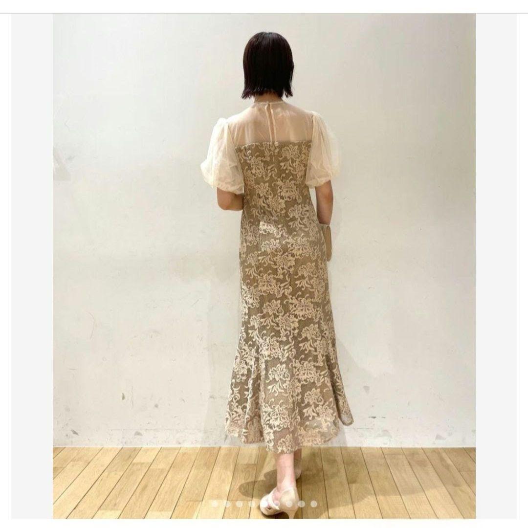 美品 ラグナムーン レース フラワー ジャガード マーメイド M 定2.75