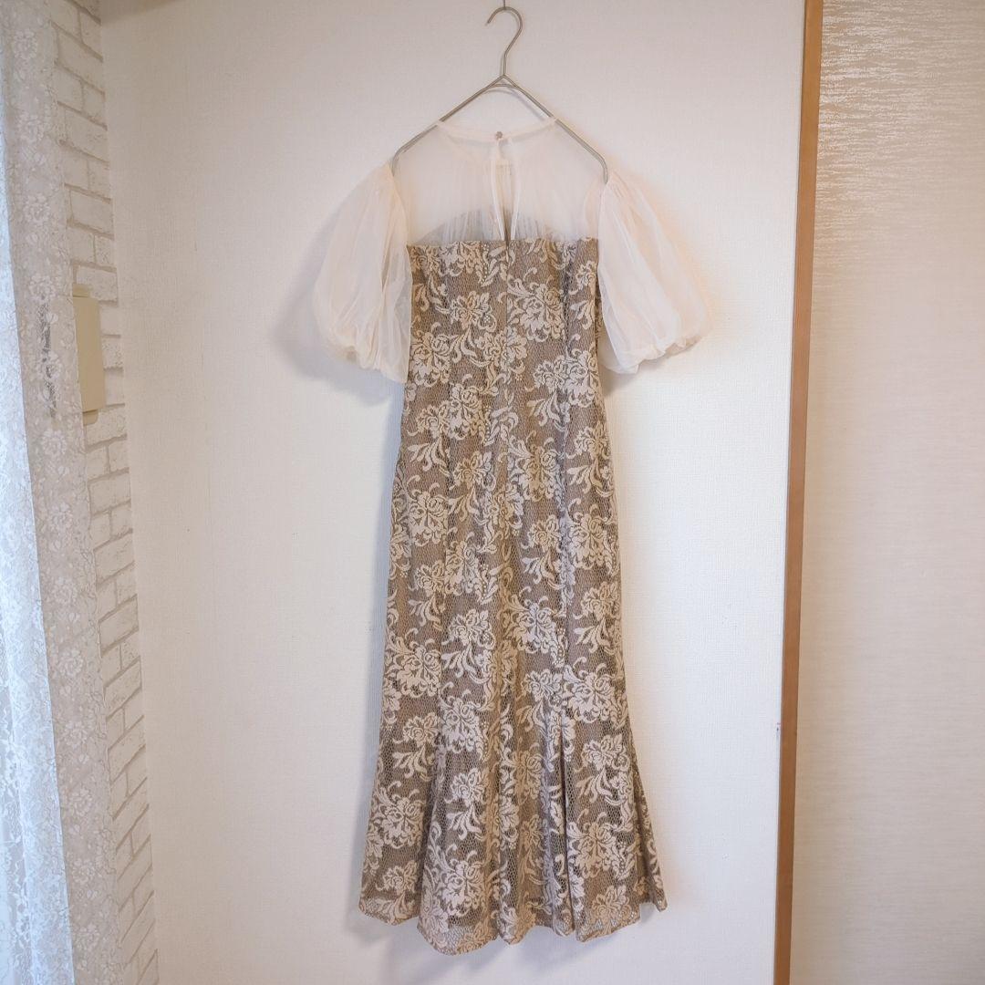 美品 ラグナムーン レース フラワー ジャガード マーメイド M 定2.75