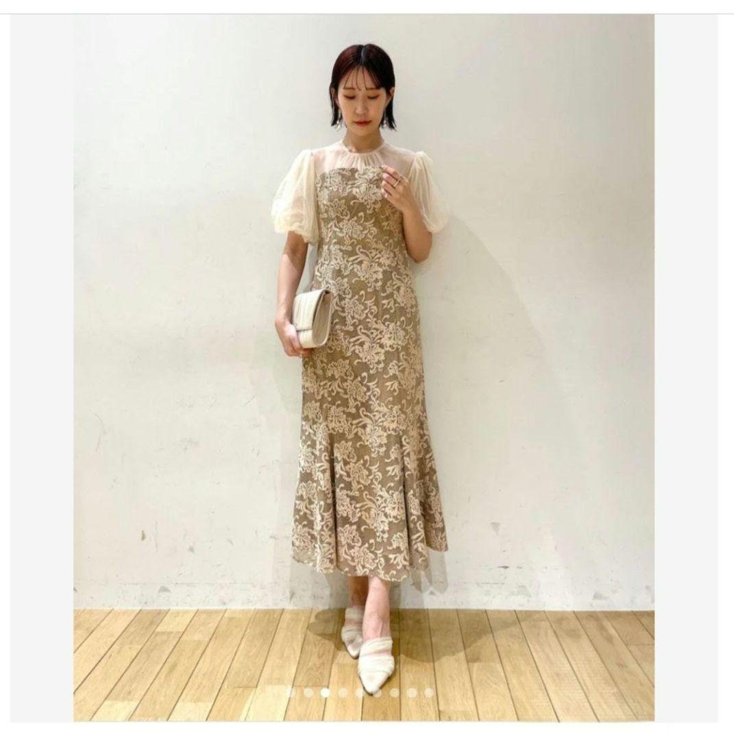 美品 ラグナムーン レース フラワー ジャガード マーメイド M 定2.75