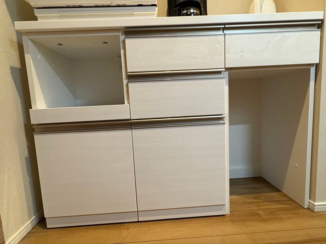 ニトリ　リガーレ　ホワイト　ロータイプ　120cm