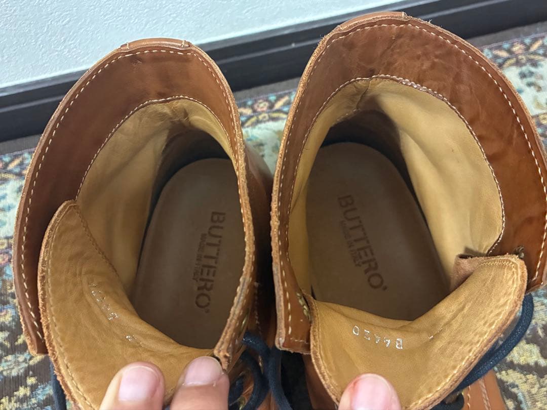 ち*き様 【BUTTERO】イタリア製 レースアップブーツ