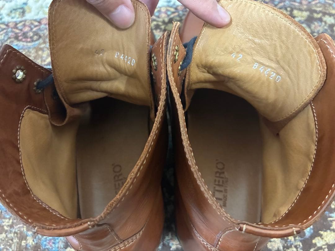 ち*き様 【BUTTERO】イタリア製 レースアップブーツ