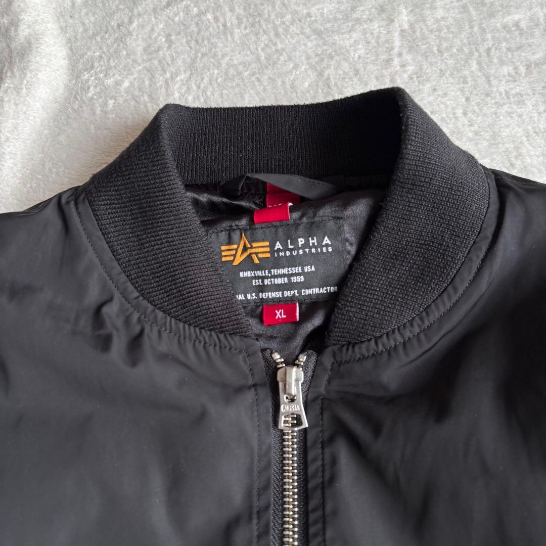 ✨️美品✨️ ALPHA INDUSTRIES MA-1 XLサイズ ブラック