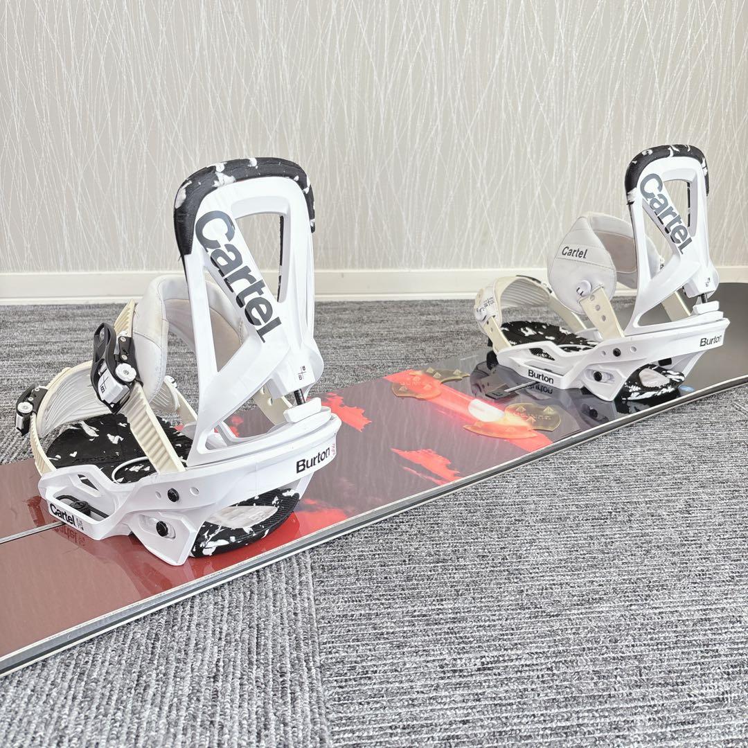 54美品❗️超豪華❗️バートン/カスタム メンズスノーボードセット★156cm