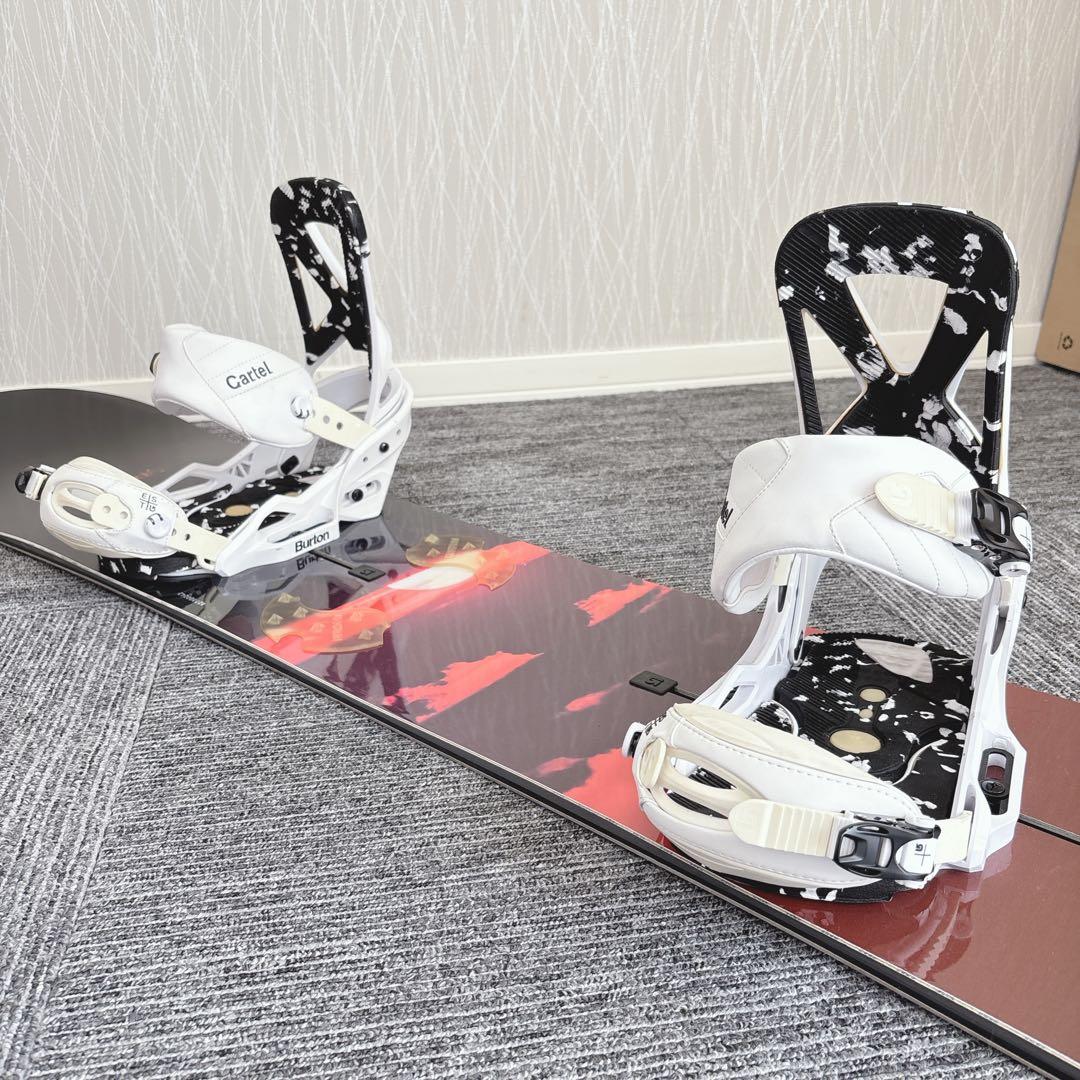 54美品❗️超豪華❗️バートン/カスタム メンズスノーボードセット★156cm
