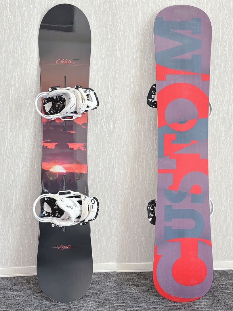 54美品❗️超豪華❗️バートン/カスタム メンズスノーボードセット★156cm