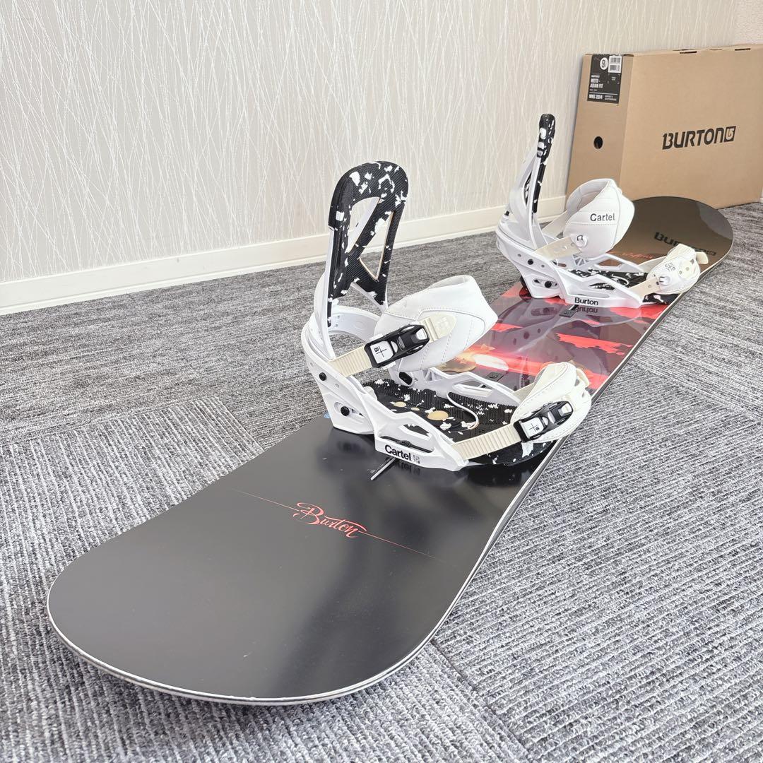 54美品❗️超豪華❗️バートン/カスタム メンズスノーボードセット★156cm