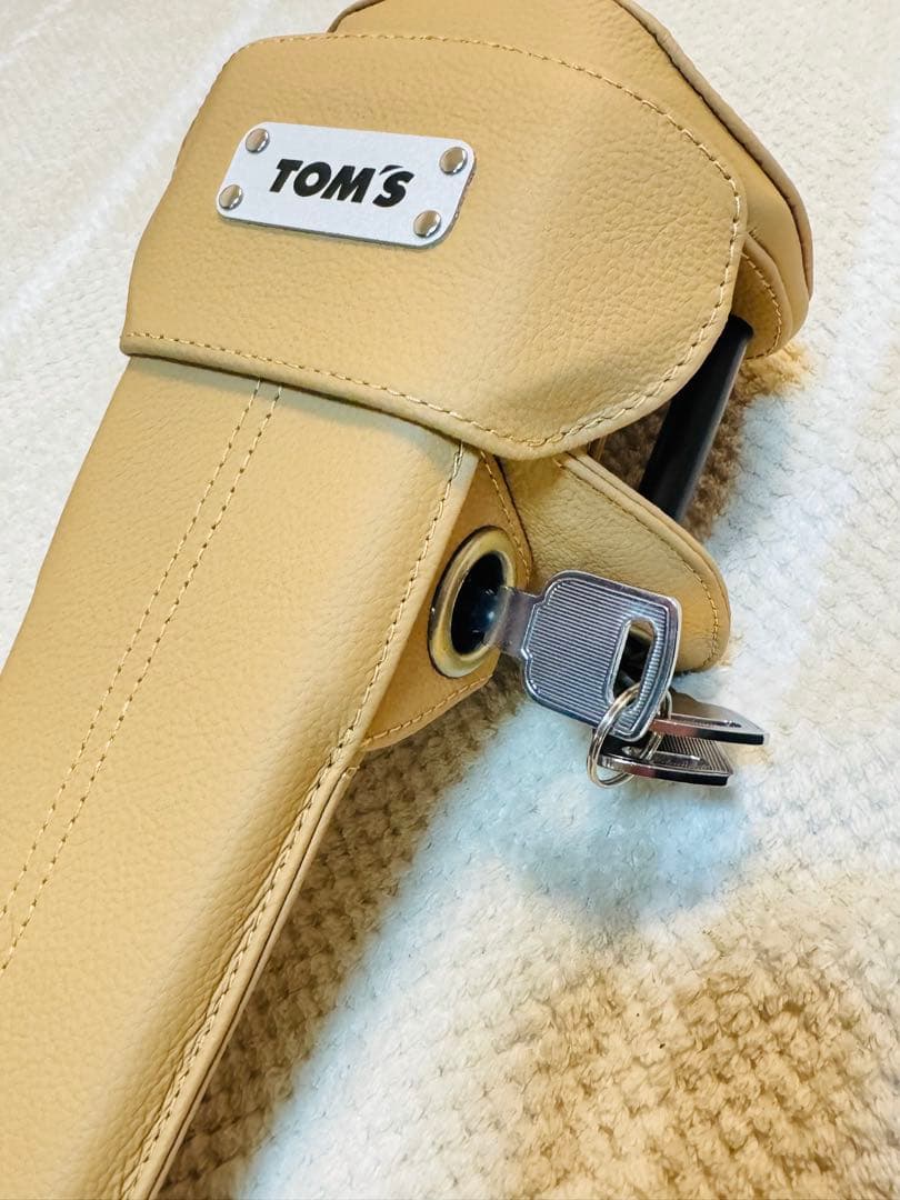 【新品未使用】TOM’S トムス ステアリングロック ベージュ