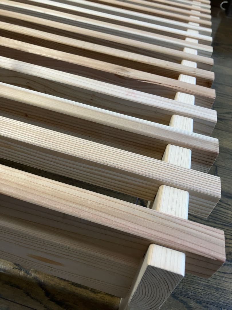 【送料込】すのこベッド シングル ローベッド　杉とヒノキ