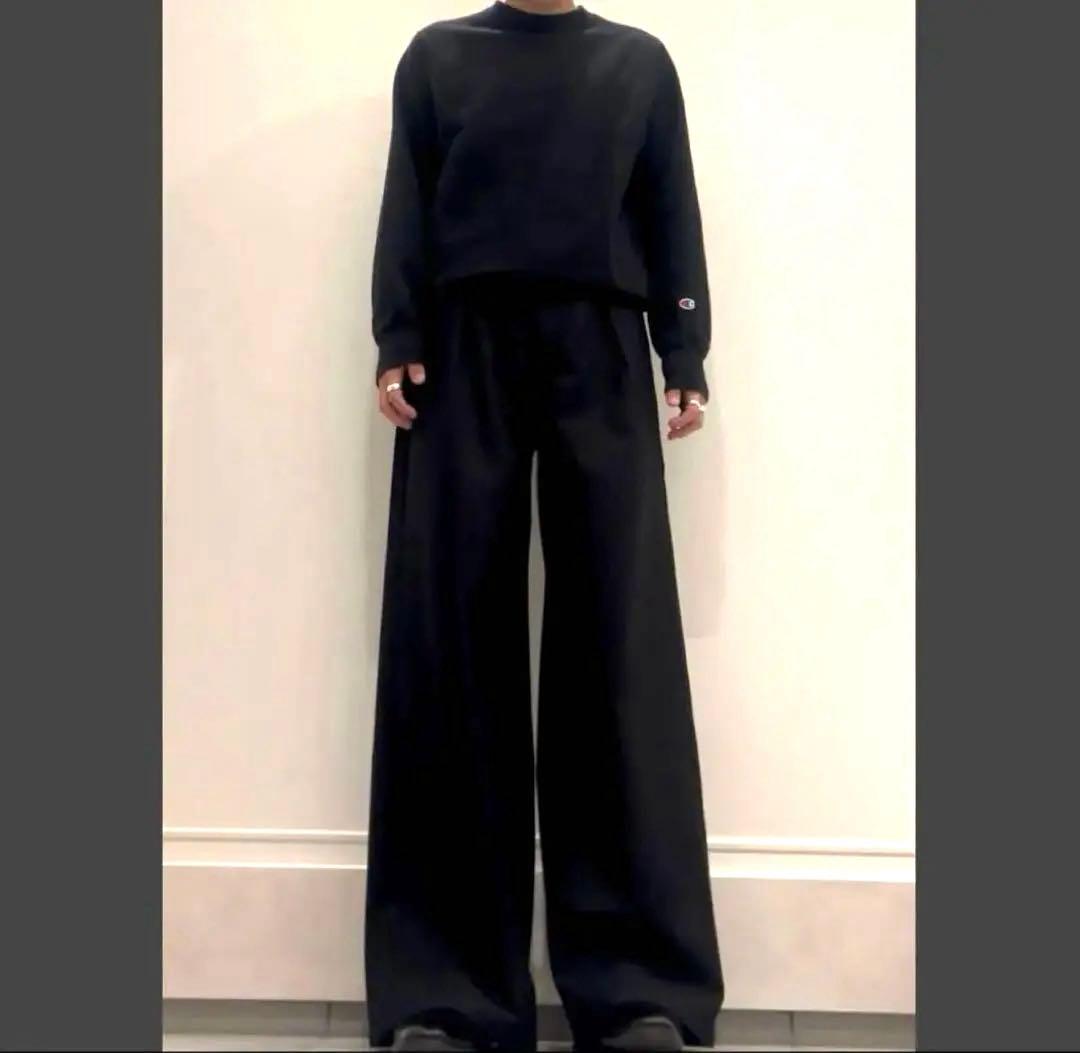 ヴィンテージ ワイド フレア スラックス ブラック