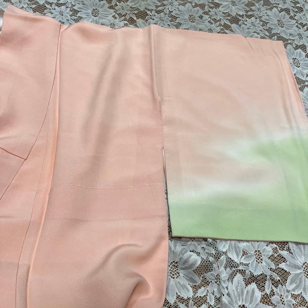 ３点！創作集団「彩」刺繍訪問着&九百本金錦袋帯&新品帯締め