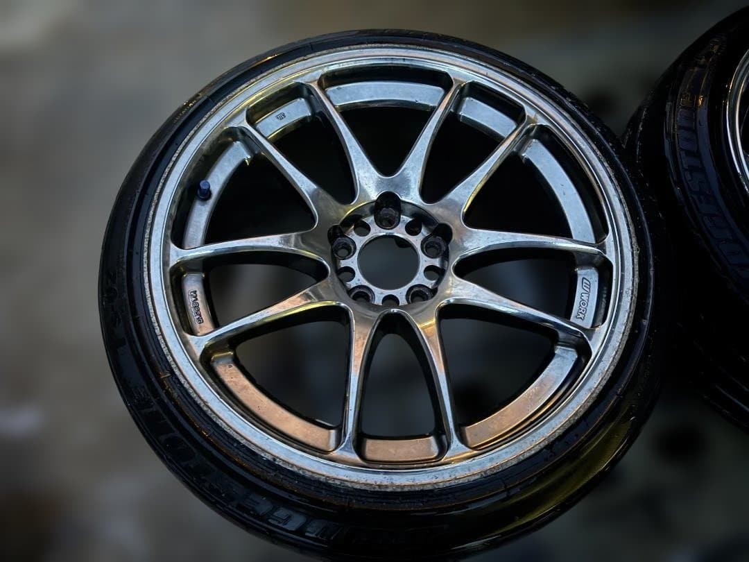 WORK エモーション CR改 18インチ 8.5J 9.5J メッキ 4本