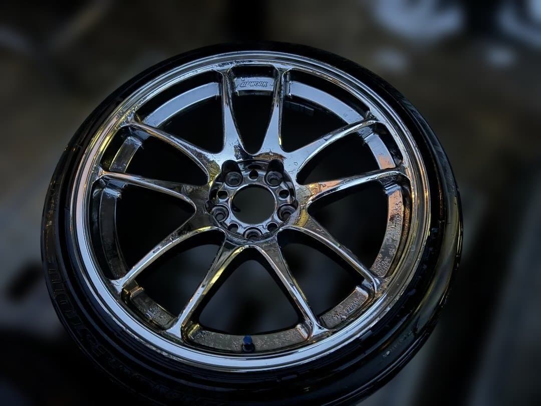 WORK エモーション CR改 18インチ 8.5J 9.5J メッキ 4本