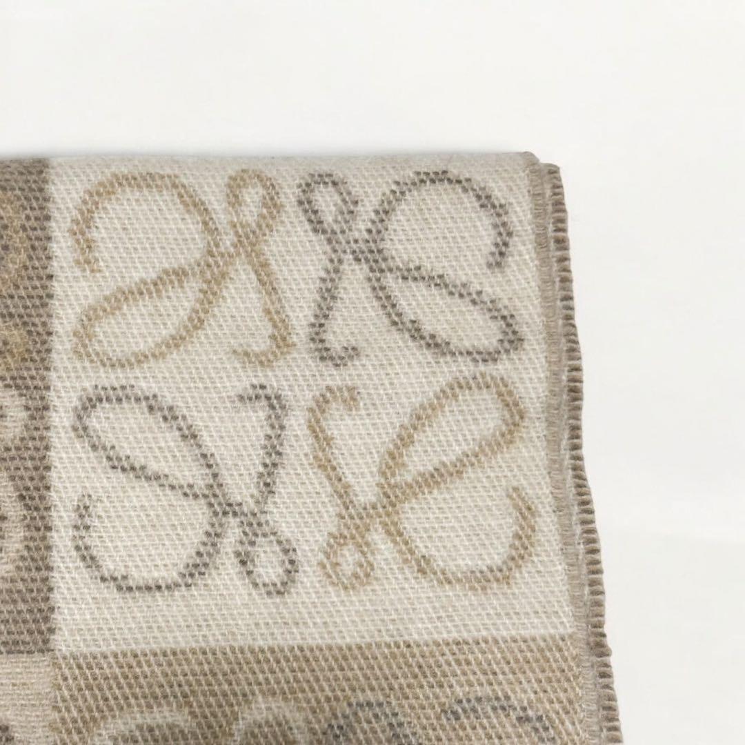 LOEWE ロエベ アナグラム チェッカーボード マフラー スカーフ ストール