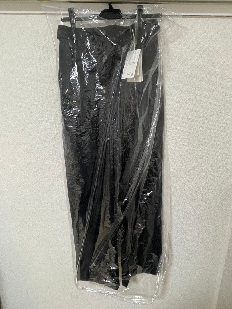 Super140's WOOL MAT BELTED PANTS サイズM