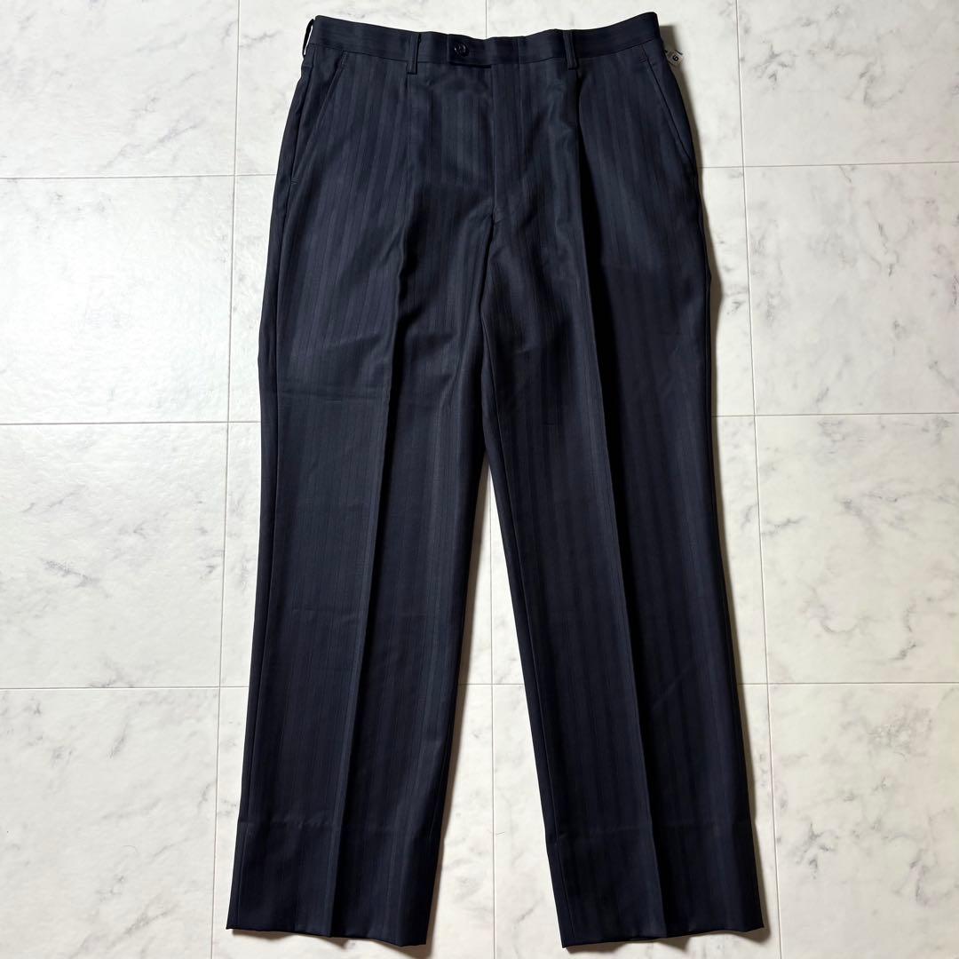 【未使用タグ付き】エルメネジルドゼニア スーツ セットアップ ストライプ柄