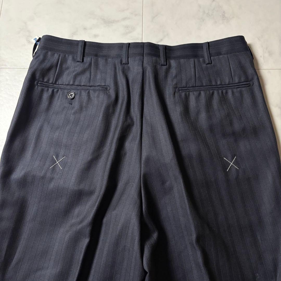 【未使用タグ付き】エルメネジルドゼニア スーツ セットアップ ストライプ柄