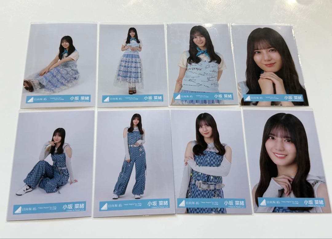 日向坂46 カレンダー スタイリング デニム 生写真 8種コンプ　小坂菜緒