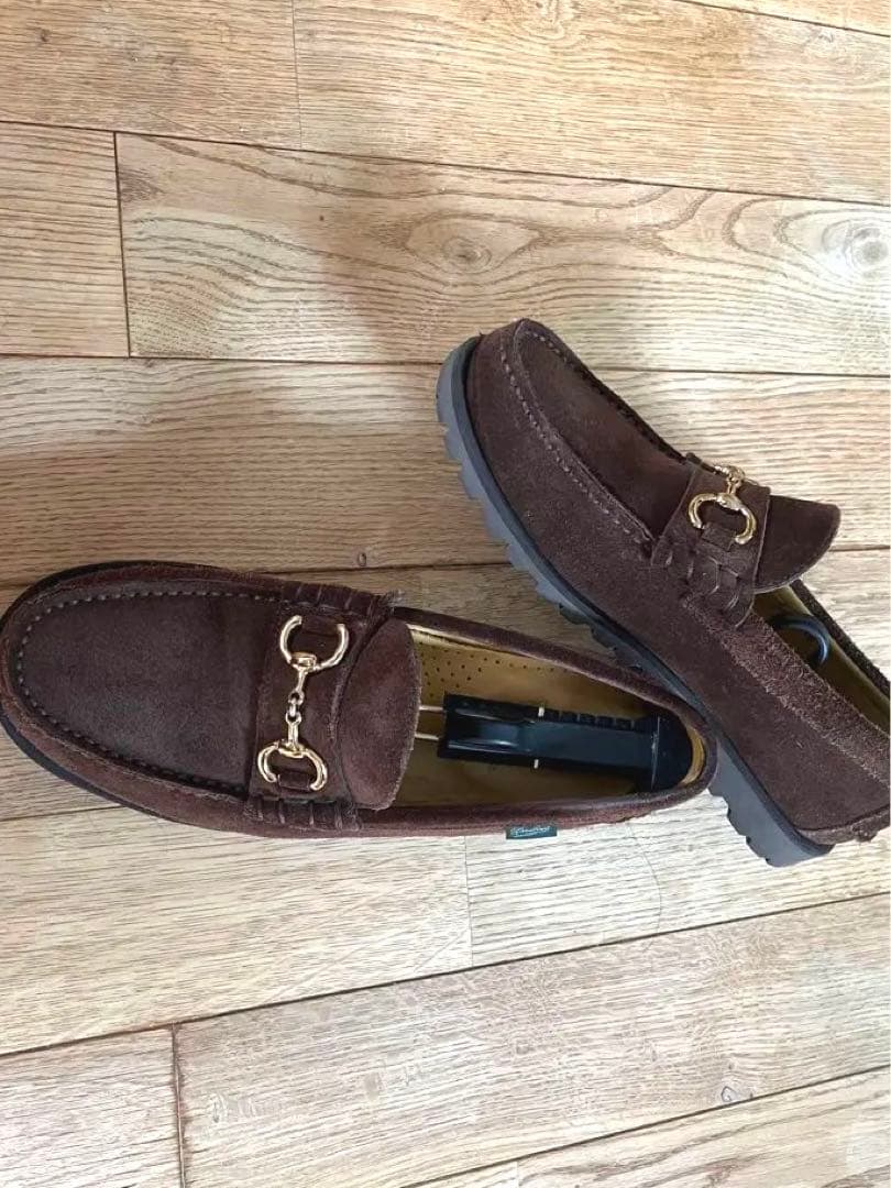 Paraboot パラブーツ　スエード ビット ローファー　茶色　アローズ別注