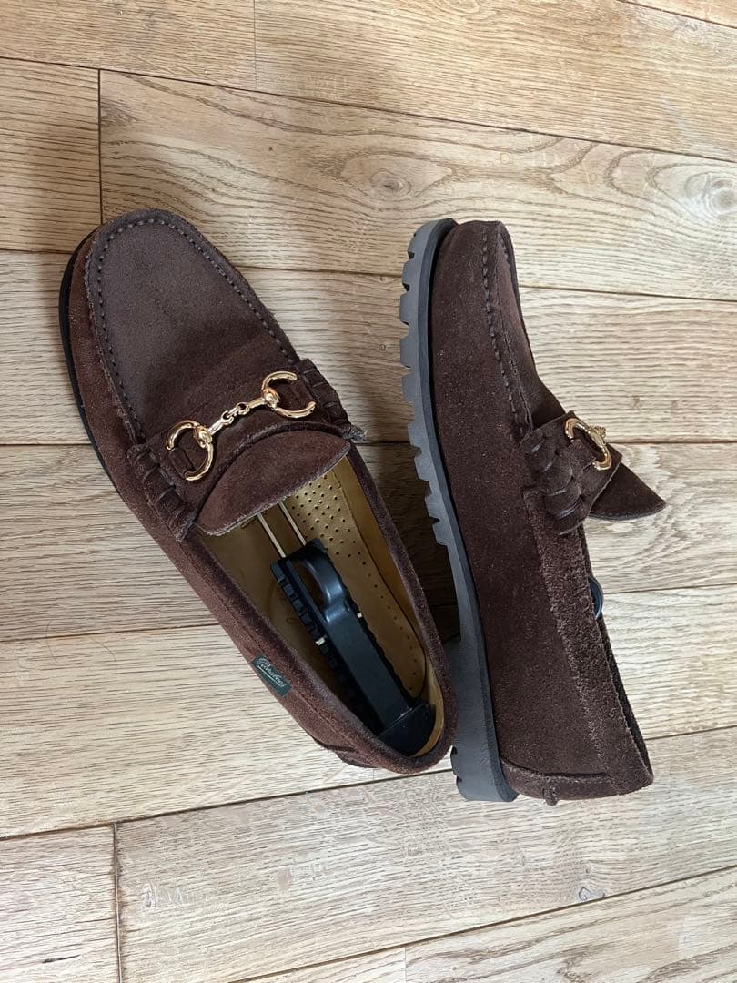 Paraboot パラブーツ　スエード ビット ローファー　茶色　アローズ別注