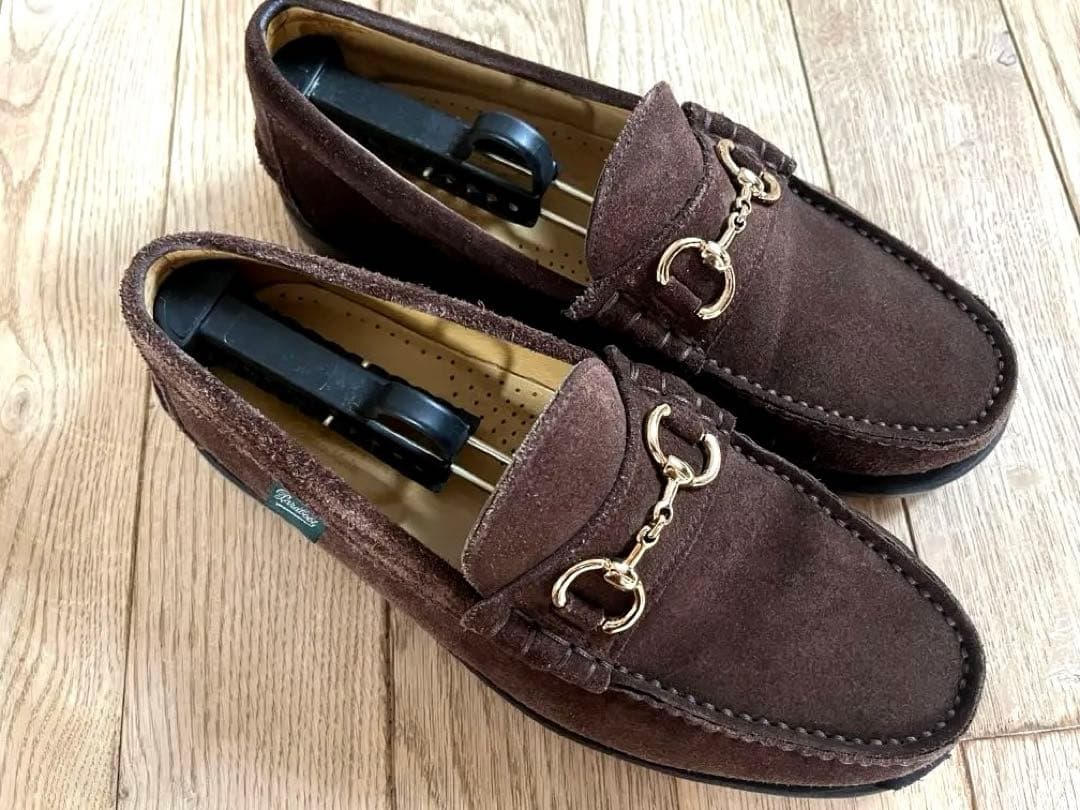 Paraboot パラブーツ　スエード ビット ローファー　茶色　アローズ別注