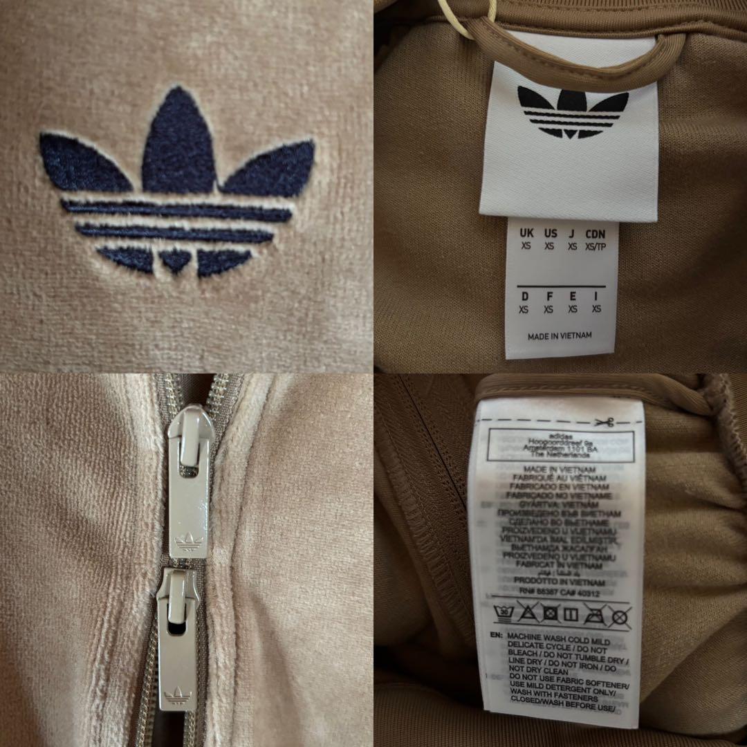 希少XS⭐️adidasアディカラー ブラウン ベロア トラックトップ michi