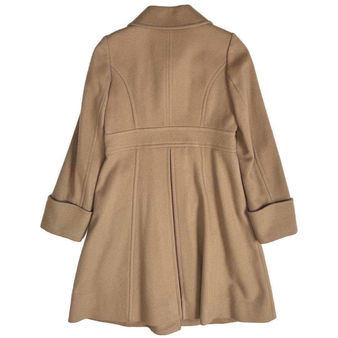 ブルーレーベルクレストブリッジ シングルウールコート ベージュ 36S メルトン