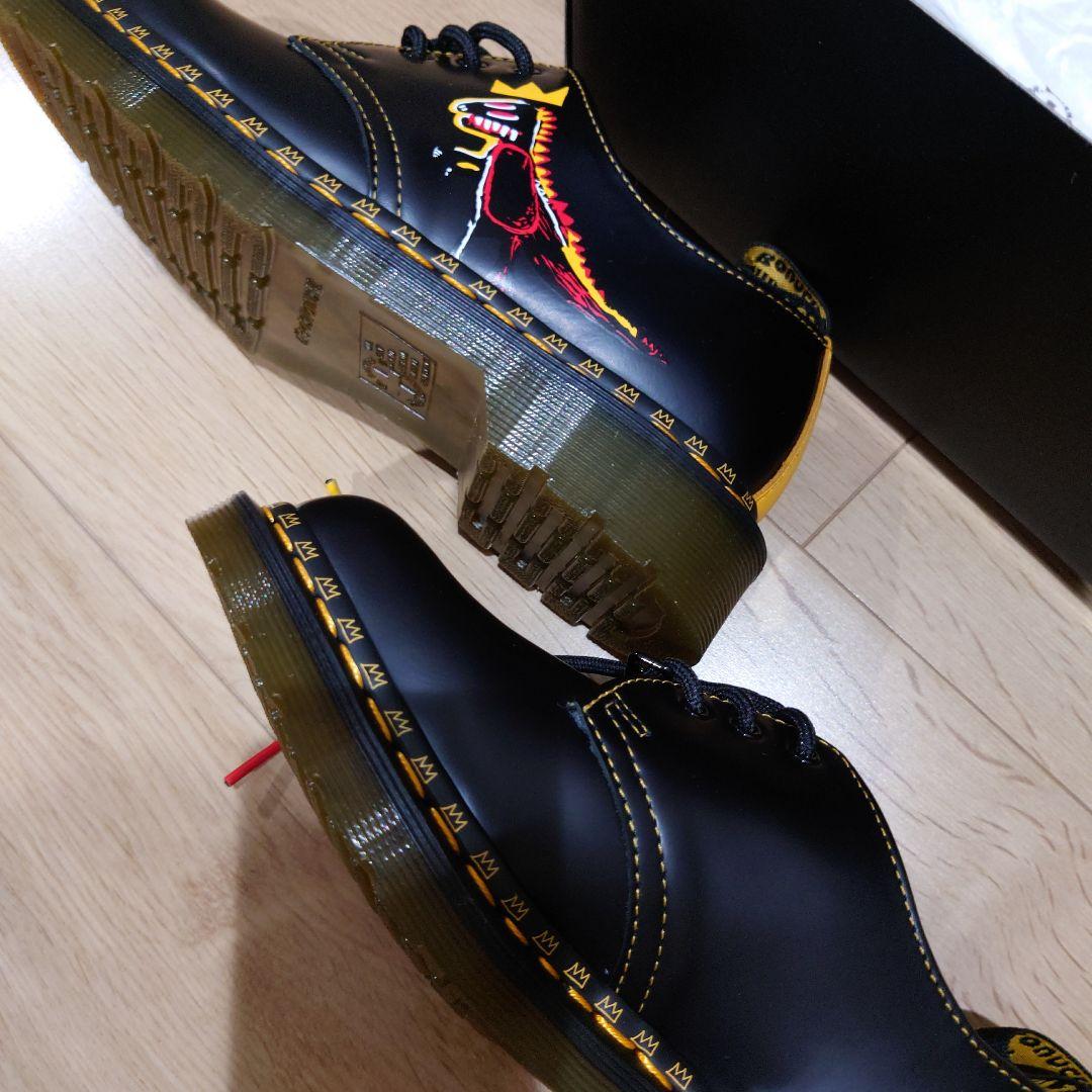 ドクターマーチン3ホールバスキア恐竜UK5タグ付き箱あり