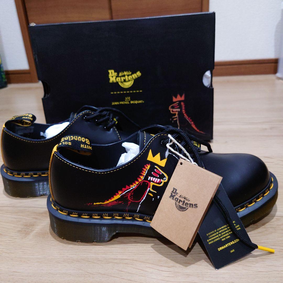 ドクターマーチン3ホールバスキア恐竜UK5タグ付き箱あり