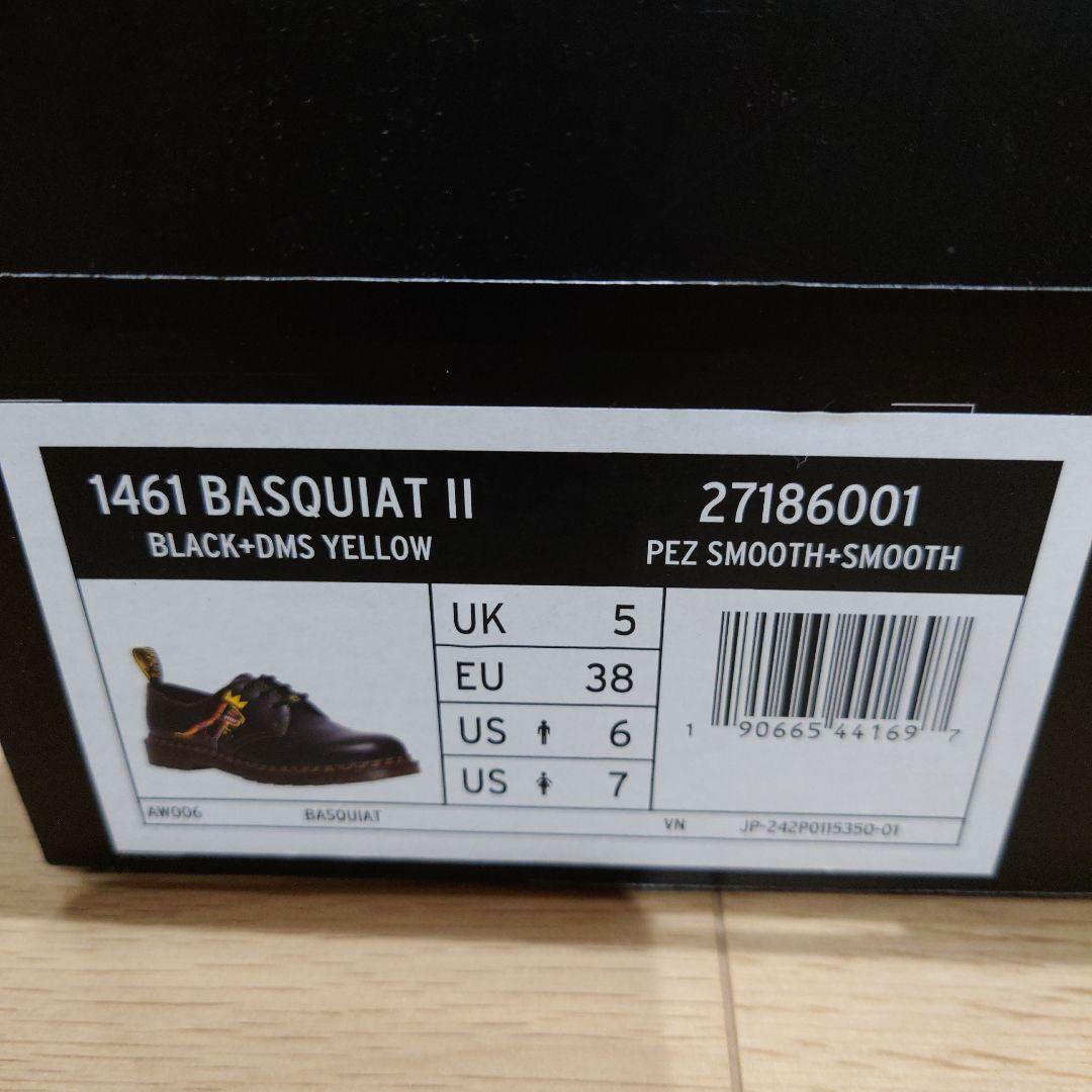 ドクターマーチン3ホールバスキア恐竜UK5タグ付き箱あり