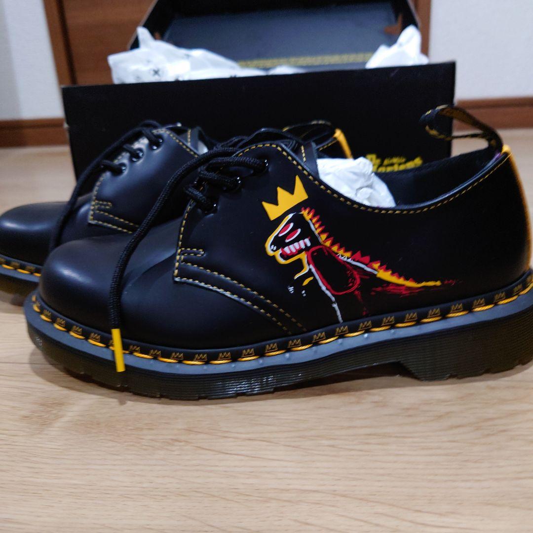ドクターマーチン3ホールバスキア恐竜UK5タグ付き箱あり