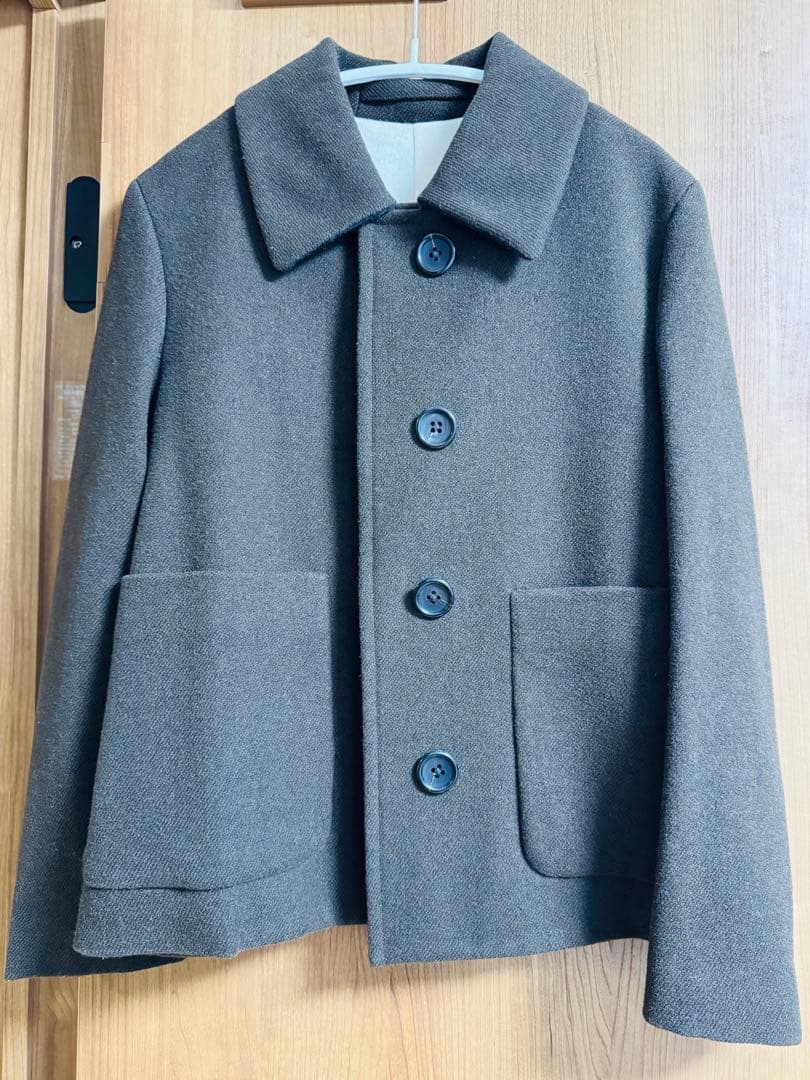 【マーガレットハウエル】 ステンカラーウールショートコート