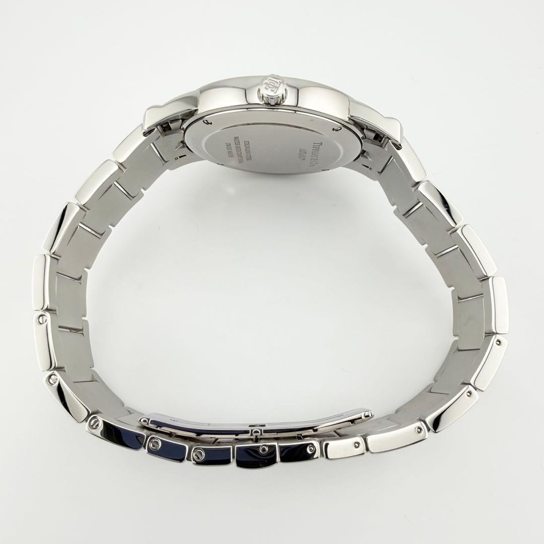 希少 極美品 ティファニー アトラス 2ハンド ティファニーブルー メンズ腕時計