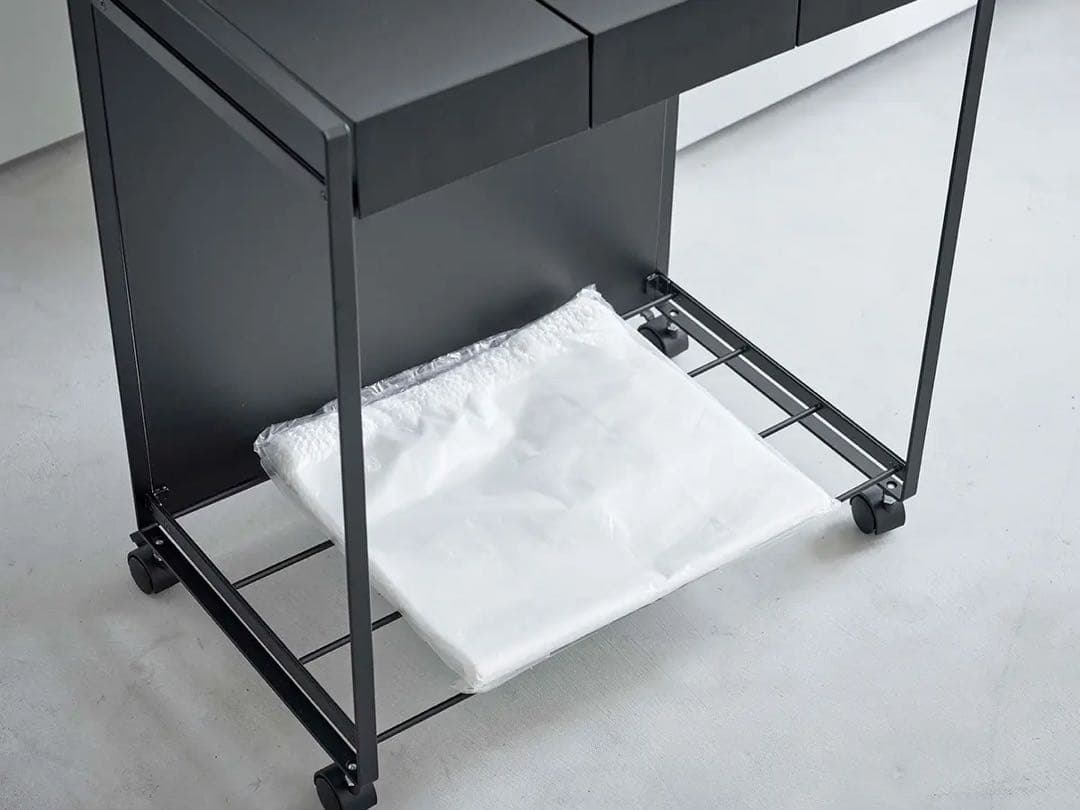 tower 蓋付き目隠し分別ダストワゴン タワー 3分別　ホワイト