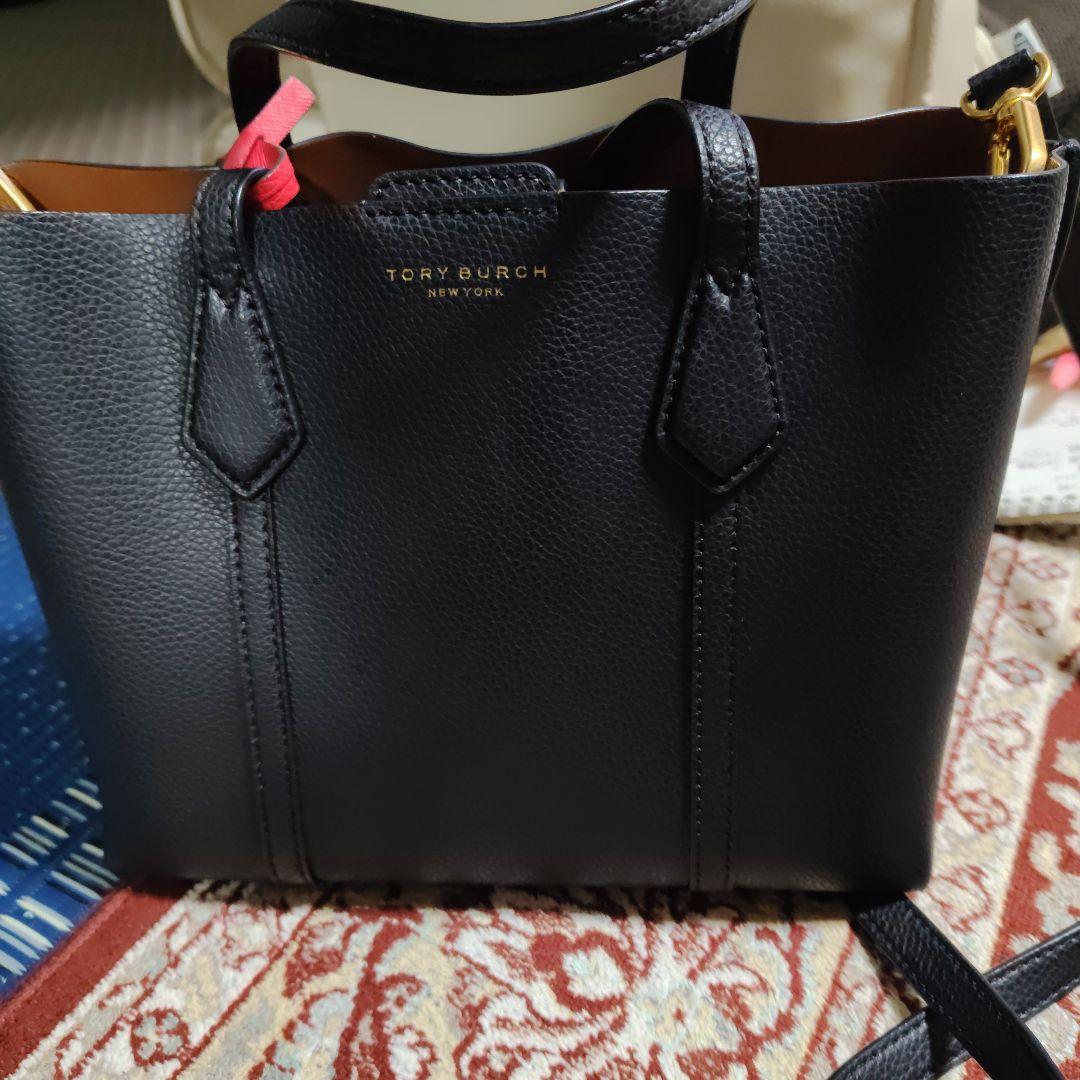 TORY BURCH 黒レザーショルダーバッグ