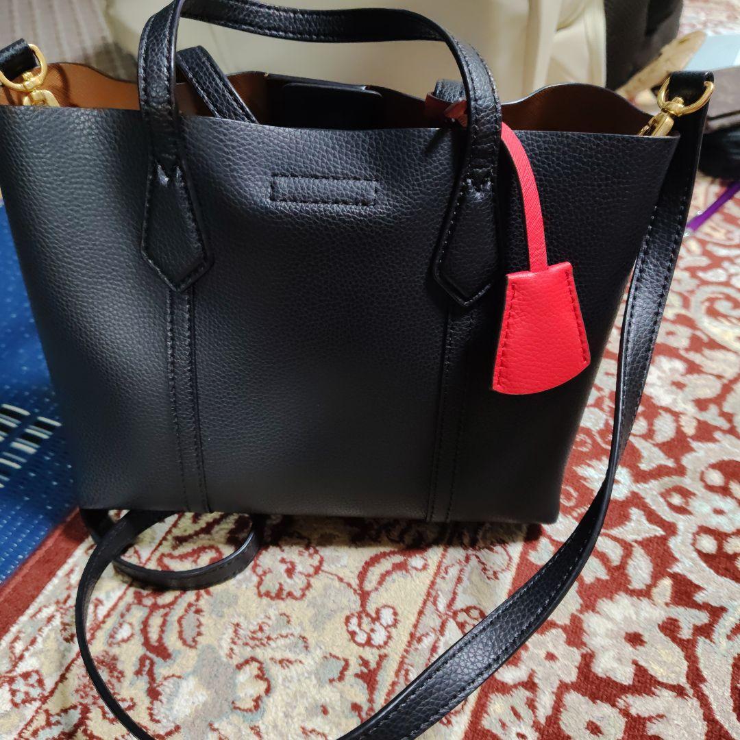TORY BURCH 黒レザーショルダーバッグ