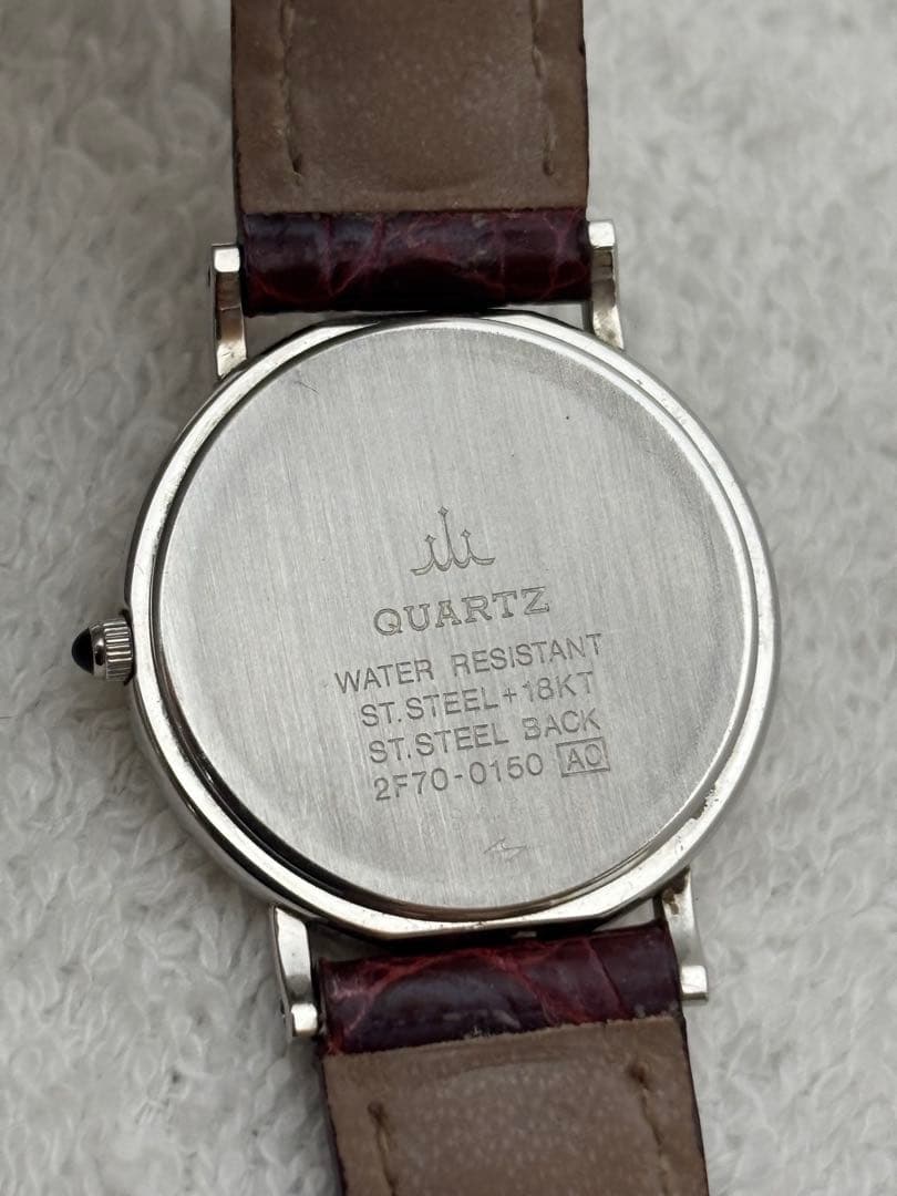 【美品】セイコー クレドール 18KT クォーツ【2F70-0150】【稼働品】