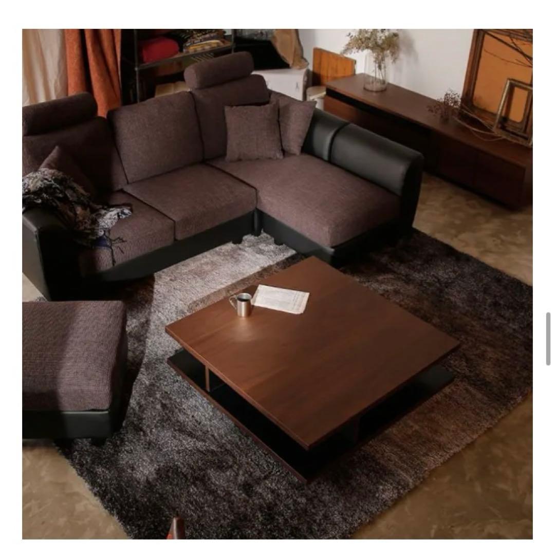 LOWYA【美品】【完売品】ローテーブル 収納付き　日本製