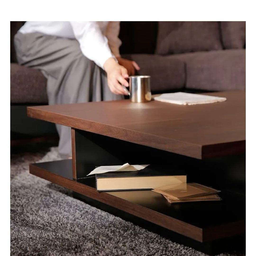 LOWYA【美品】【完売品】ローテーブル 収納付き　日本製