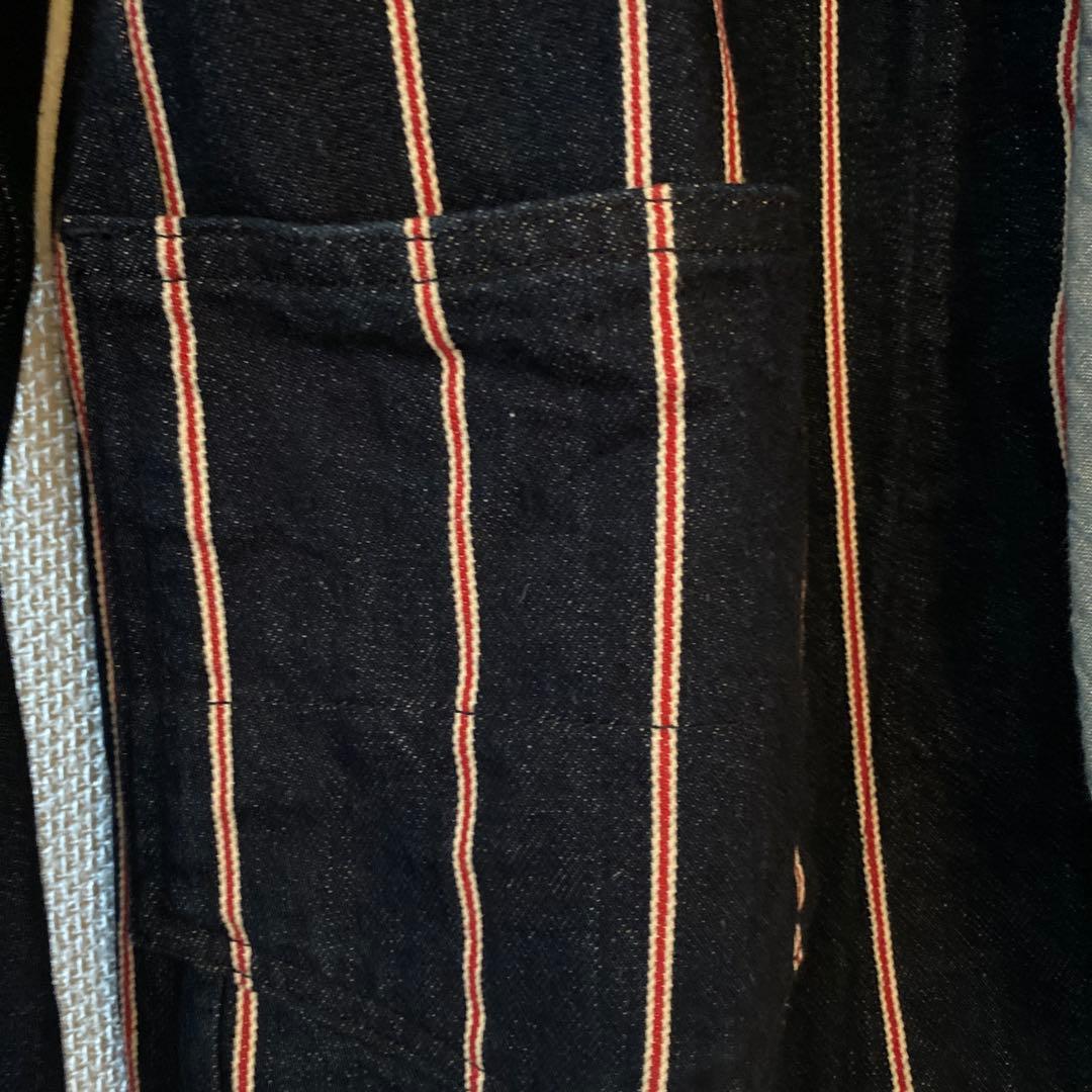 【激レア】CHLORO デニム　ストライプ　ジャケット　カバーオール　サイズ40