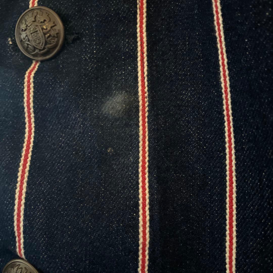 【激レア】CHLORO デニム　ストライプ　ジャケット　カバーオール　サイズ40