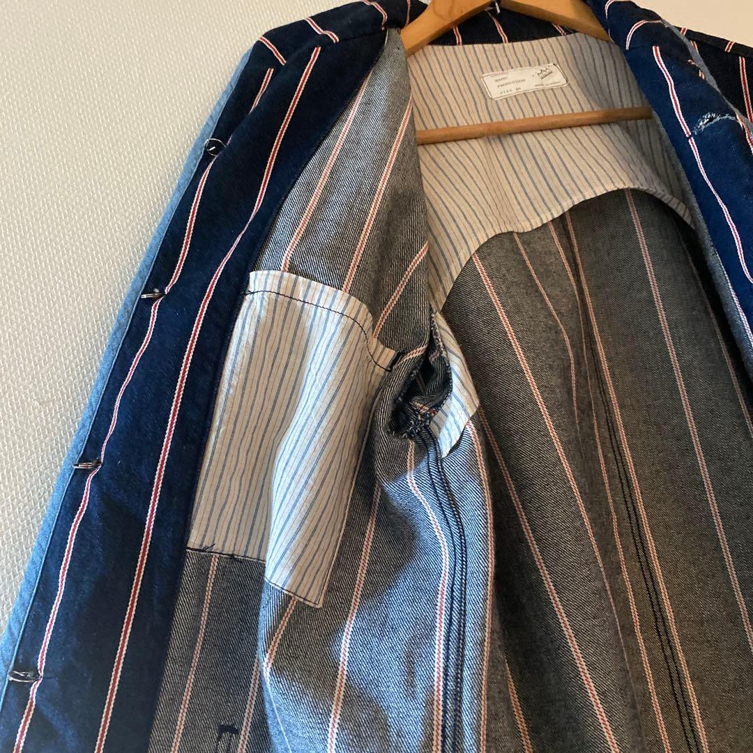 【激レア】CHLORO デニム　ストライプ　ジャケット　カバーオール　サイズ40