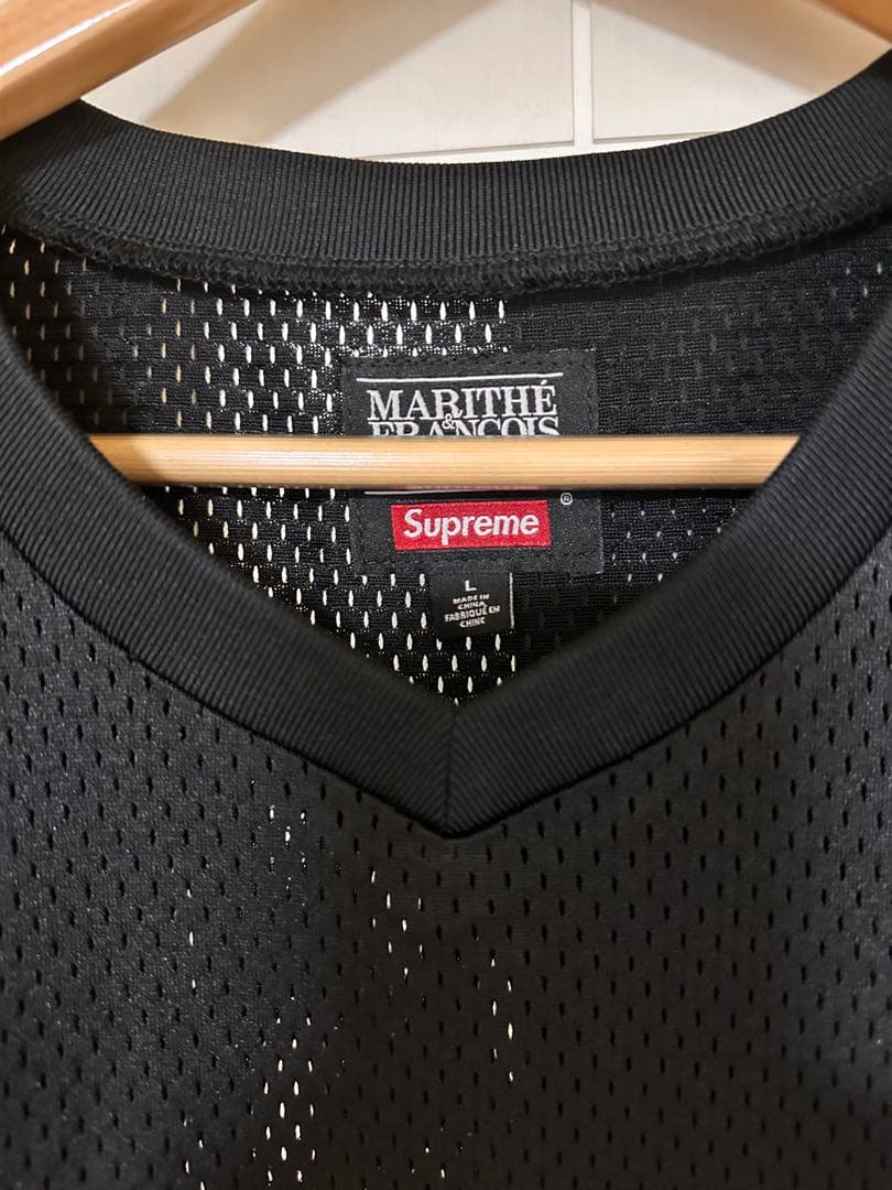 SUPREME コラボ メッシュ アイスホッケージャージ L