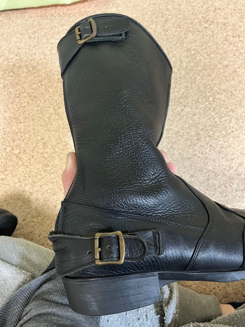 メーカー不明 ライディングブーツ 特攻ブーツ　26.5 本革